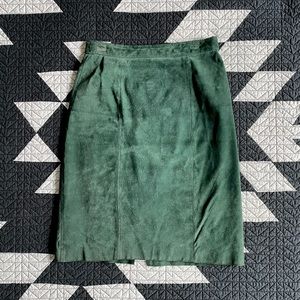 VINTAGE genuine suede skirt, women’s size small
